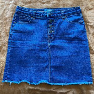 Modcloth dark blue denim mini skirt
